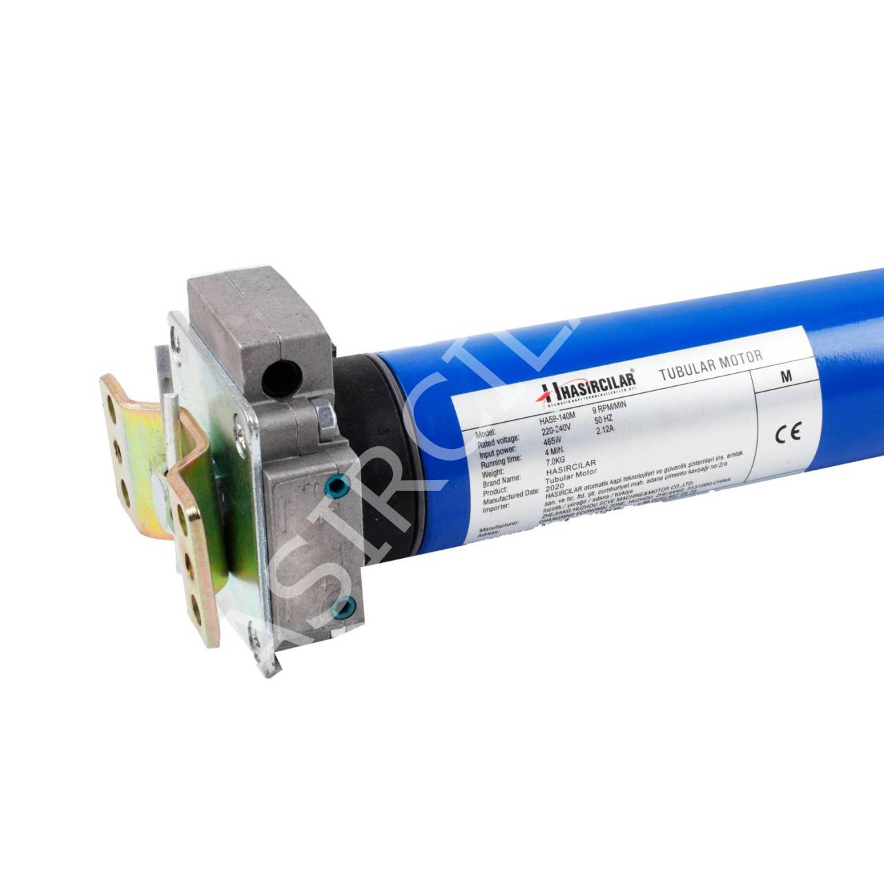 140 NM Redüktörlü Tüp (Tubular) Kepenk Motor