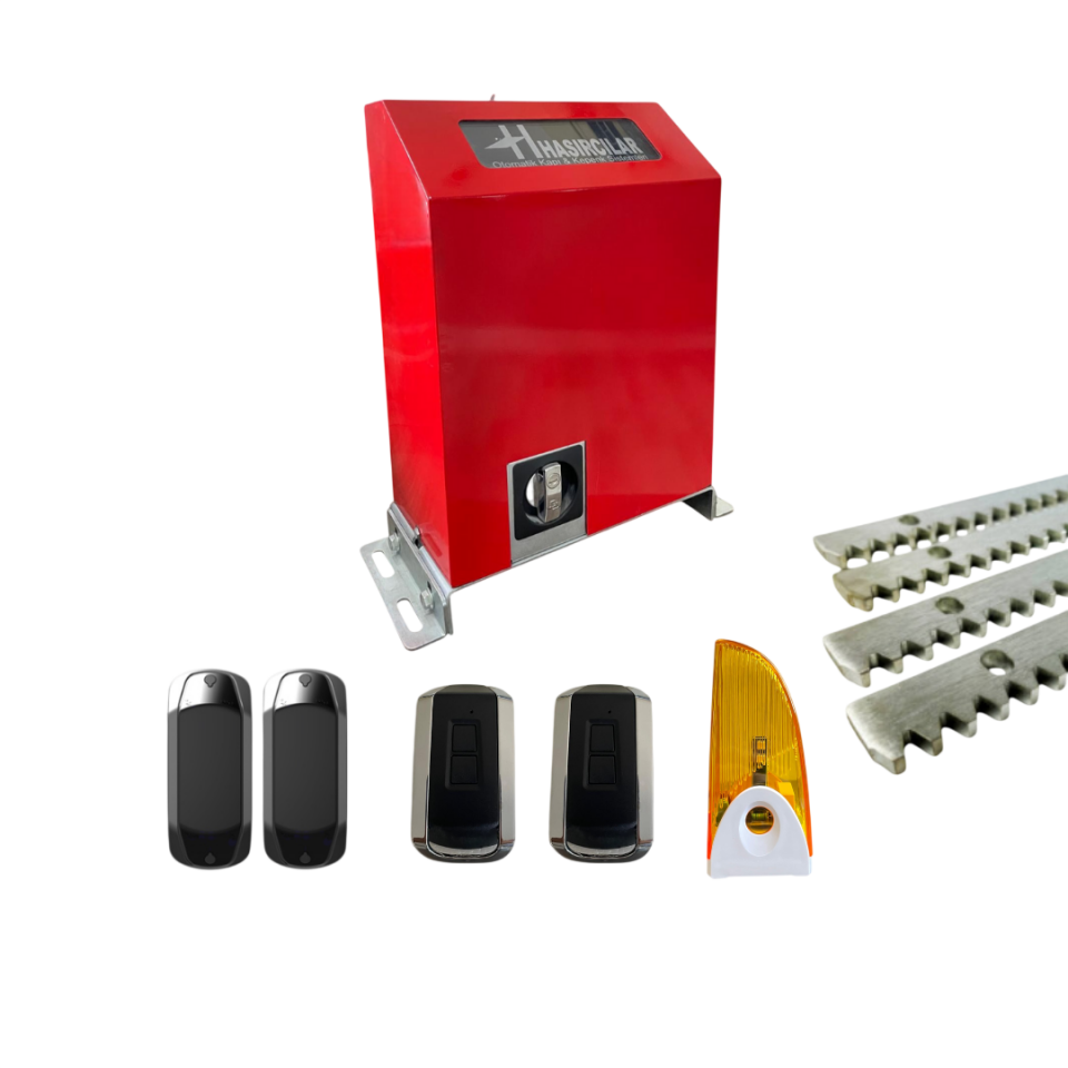 Hasırcılar 2000 Kg Yana Kayar Bahçe Kapı Motoru Set