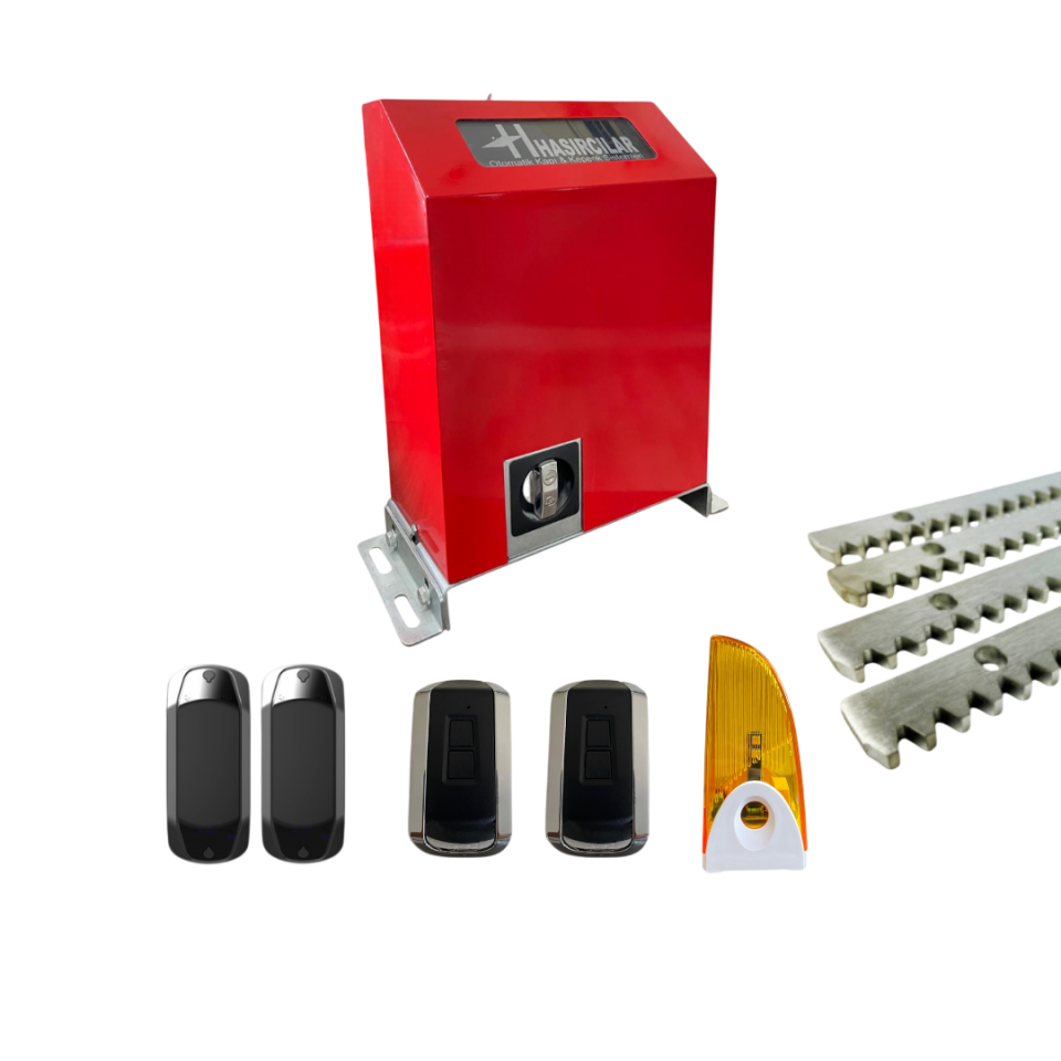 Hasırcılar 2000 Kg Yana Kayar Bahçe Kapı Motoru Set