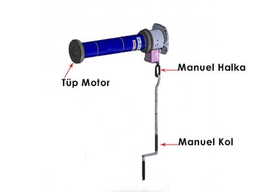 Manuel Kepenk Açma Kolu 150 cm